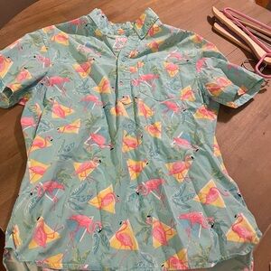Chubbies Tropical Flamingo Print Shirt